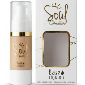 Base Líquida Alta Cobertura Toque Seco Matte Cor 01