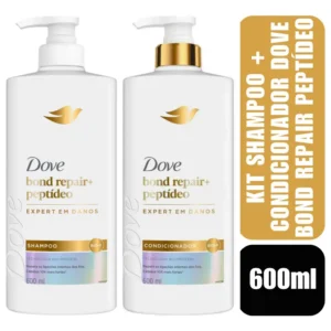 Shampoo E Condicionador Dove Bondrepair + Peptide 600 Ml